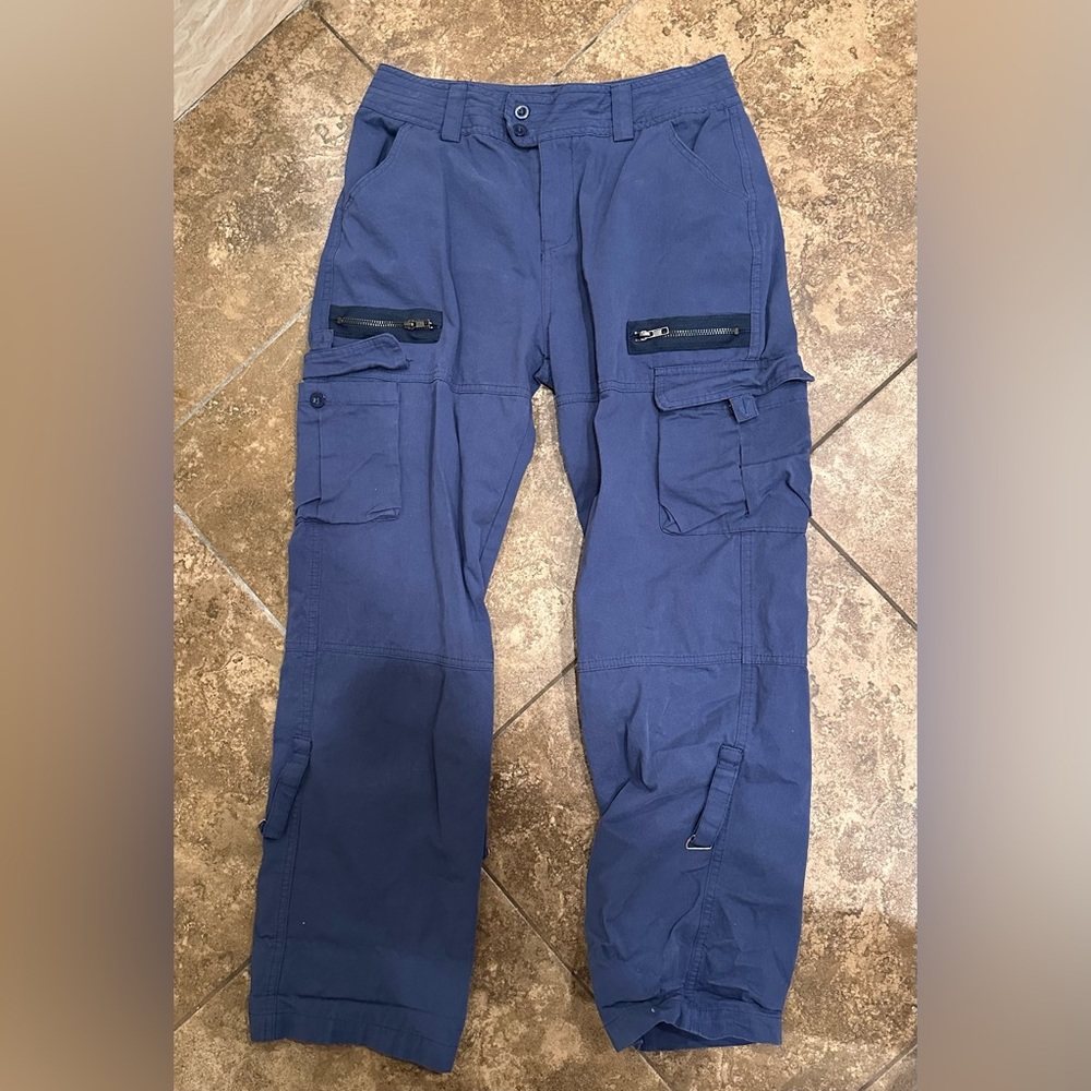 Navy blue cargo pants - small